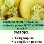 OBAVEZNO PROBAJTE! Turšijske paprike punjene kupusom BEZ KONZERVANSA I SIRĆETA