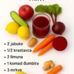 Osjećate li se umorno, naduto ili jednostavno niste svoji u posljednje vrijeme? Ovaj brzi i prirodni napitak od cvekle može vam pomoći da očistite krv i povećate energiju za samo pet dana! Evo kako da ga natjerate da djeluje: 1️⃣ Sastojci ¼ šolje naribane cvekle ¼ šolje vode 1 kašičica soka od limuna 2️⃣ Izmiksajte Sve sastojke izmiksajte u blenderu dok ne dobijete glatku smjesu. 3️⃣ Procijedite i popijte gutljaj Procijedite sok i popijte ga svježeg - bez čuvanja! 4️⃣ Vrijeme je važno Pijte svako jutro na prazan stomak 5 dana zaredom. 5️⃣ Pojačajte Dodajte 1 malu mrkvu ako želite dodatni vitamin A i taj zdravi sjaj. 6️⃣ Čuvajte se Izbjegavajte ovo ako imate aktivne probleme s bubrezima i uvijek koristite svježe sastojke. 7️⃣ Kratka napomena Ovo je prirodna detoksikacija, a ne medicinski tretman – rezultati se mogu razlikovati.