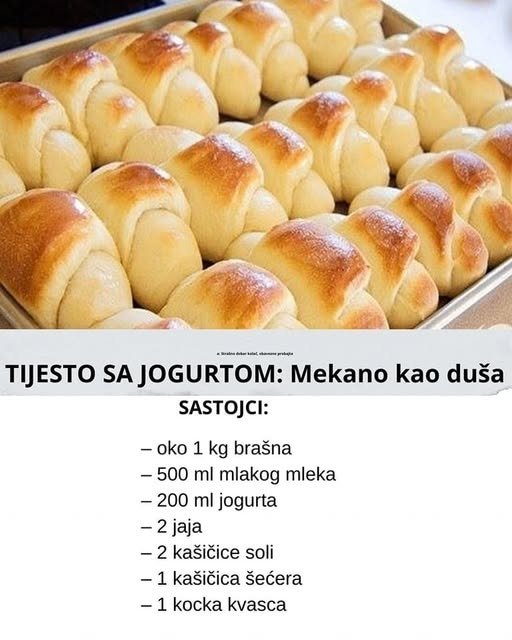 TIJESTO SA JOGURTOM: Za sve vrste peciva, mekano kao duša