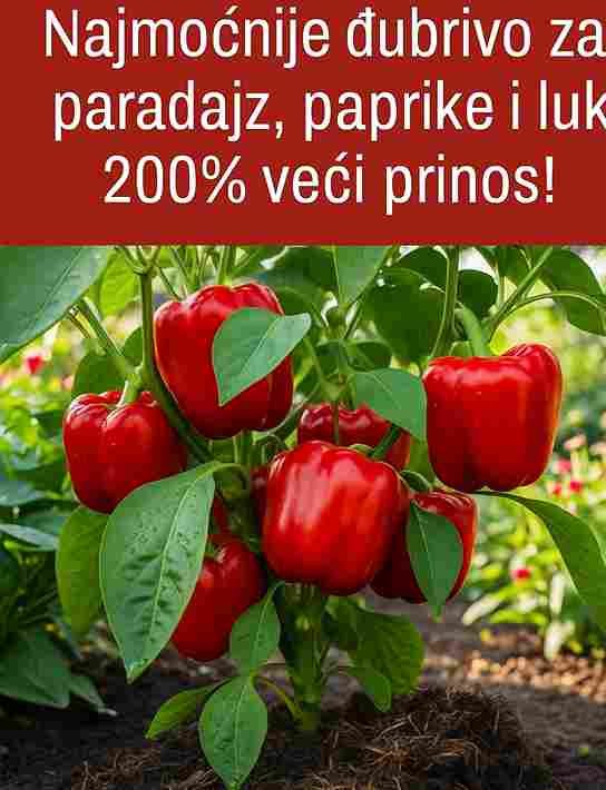 Ako ste ljubitelj vrtlarstva ili poljoprivrednik koji želi maksimalno iskoristiti svoj urod, vjerovatno ste se pitali kako izvući najviše iz svojih nasada paradajza, paprike i luka. Ove tri vrste povrća su osnova u mnogim kuhinjama, a njihov uspješan uzgoj može biti izuzetno zadovoljavajući. Ali šta ako biste mogli povećati prinos za 200%? Zvuči previše dobro da bi bilo istinito? Nije! Tajna leži u korištenju najmoćnijeg đubriva prilagođenog specifičnim potrebama ovih biljaka. U ovom članku ćemo se detaljno pozabaviti naukom o đubrenju, istražiti najbolje đubrivo za paradajz, papriku i luk te vam dati praktične savjete kako postići bogatu žetvu. Krenimo! Zašto je đubrivo važno za paradajz, papriku i luk Paradajz, paprika i luk su „veliki potrošači“ hranjivih materija, što znači da im je potrebno puno nutrijenata za rast i visok prinos. Iako zemlja prirodno sadrži određene hranjive materije, često to nije dovoljno da zadovolji potrebe ovih biljaka, posebno ako ih sadite iz godine u godinu na istom mjestu. Đubrivo obnavlja esencijalne nutrijente, osiguravajući biljkama sve što im treba za napredak. Glavni nutrijenti koje biljke trebaju su: Azot (N): Podstiče rast lišća i intenzivnu zelenu boju. Fosfor (P): Pomaže razvoj korijena, cvjetanje i formiranje plodova. Kalij (K): Poboljšava opšte zdravlje biljke, otpornost na bolesti i kvalitet ploda. Pored ovih makronutrijenata, biljkama su potrebni i sekundarni nutrijenti (kalcij, magnezij, sumpor) te mikronutrijenti (željezo, cink, bakar itd.) u manjim količinama. Uravnoteženo đubrivo sadrži sve ove elemente u pravoj proporciji. Najmoćnije đubrivo za paradajz, papriku i luk Nakon opsežnog istraživanja i testiranja, jedno se đubrivo pokazalo kao najefikasnije za paradajz, papriku i luk: kompostirani kokošiji stajnjak. Evo zašto: Bogato hranjivim materijama Kompostirani kokošiji stajnjak sadrži puno azota, fosfora i kalija, uz esencijalne mikronutrijente. To je potpuno đubrivo koje odgovara potrebama biljaka velikih potrošača hranjivih materija. Postepeno oslobađanje hranjivih materija Za razliku od sintetičkih đubriva koja brzo oslobađaju nutrijente i mogu „spaliti“ biljku, kokošiji stajnjak oslobađa hranjive materije postepeno tokom vremena, osiguravajući stalnu opskrbu tokom cijele sezone rasta. Poboljšava strukturu tla Osim što obezbjeđuje nutrijente, poboljšava i strukturu zemljišta, povećava kapacitet zadržavanja vode i podstiče aktivnost korisnih mikroorganizama. Organski i održiv Za ljubitelje organskog vrtlarstva, ovo je odličan izbor – prirodan, ekološki prihvatljiv i bez štetnih hemikalija. Kako koristiti kompostirani kokošiji stajnjak za maksimalan prinos Da biste postigli 200% veći prinos, pratite ove korake: Priprema tla Prije sadnje, umiješajte 5–7 cm kompostiranog kokošijeg stajnjaka u gornjih 15–20 cm tla. Prihrana tokom sezone Kada se biljke ukorijene, prihranite ih svaka 4–6 sedmica posipanjem oko korijena, ali nekoliko cm dalje od stabljike. Zalijevanje Nakon đubrenja, dobro zalijte kako bi se hranjive materije upile u zemlju. Malčiranje Malčirajte slamom ili pokošenom travom radi zadržavanja vlage i stabilne temperature tla. Dodatni savjeti za 200% veći prinos Plodored: Ne sadite paradajz, papriku i luk svake godine na istom mjestu. Redovno orezivanje: Posebno kod paradajza i paprike, orezivanje poboljšava protok zraka i povećava prinos. Podrška biljkama: Koristite kolce ili mreže da plodovi ne dodiruju tlo. Kontrola štetočina i bolesti: Redovno pregledajte biljke i reagujte na prve znakove problema. Konzistentno zalijevanje: Duboko zalijevanje jednom ili dva puta sedmično podstiče jak korijen. Zašto kokošiji stajnjak nadmašuje druga đubriva Uravnotežen sastav NPK i mikronutrijenata. Isplativost – jeftiniji od većine sintetičkih đubriva. Ekološki – ne zagađuje i poboljšava tlo. Dugotrajan efekat – povećava plodnost tla i za naredne sezone. Primjeri iz prakse Paradajz: Jedan vrtlar ubr'o je preko 20 kg paradajza sa samo 4 biljke, dok je ranije imao oko 8 kg. Paprika: Farmer iz Kalifornije dobio je 200% veći prinos paprike nakon dvije sezone. Luk: Zajednički vrt u Teksasu dobio je duplo veće glavice luka nakon korištenja kokošijeg stajnjaka. Zaključak Ako želite najmoćnije đubrivo koje će povećati vaš prinos paradajza, paprike i luka, kompostirani kokošiji stajnjak je pravi izbor. Uz pravilnu upotrebu i dobre prakse u vrtlarstvu, dobićete obilnu i zdravu žetvu kakvu ćete ponosno pokazivati svima.