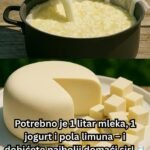 Potrebno je 1 litar mleka, 1 jogurt i pola limuna – i dobićete najbolji domaći sir!